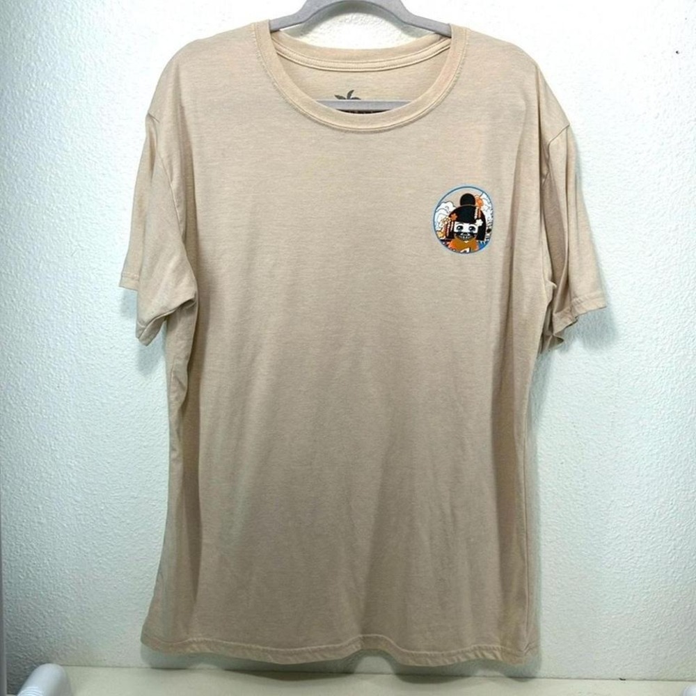 Japan Men's XL Beige  Japanese skeleton Vibes*‎ T-Shirt cotton tee comfy casual